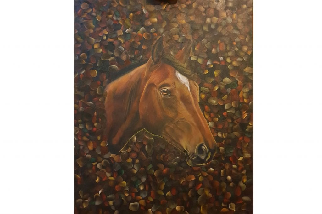 Original oil painting horse