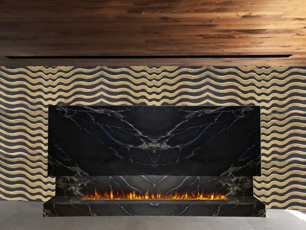 fire place with wall panel 2016